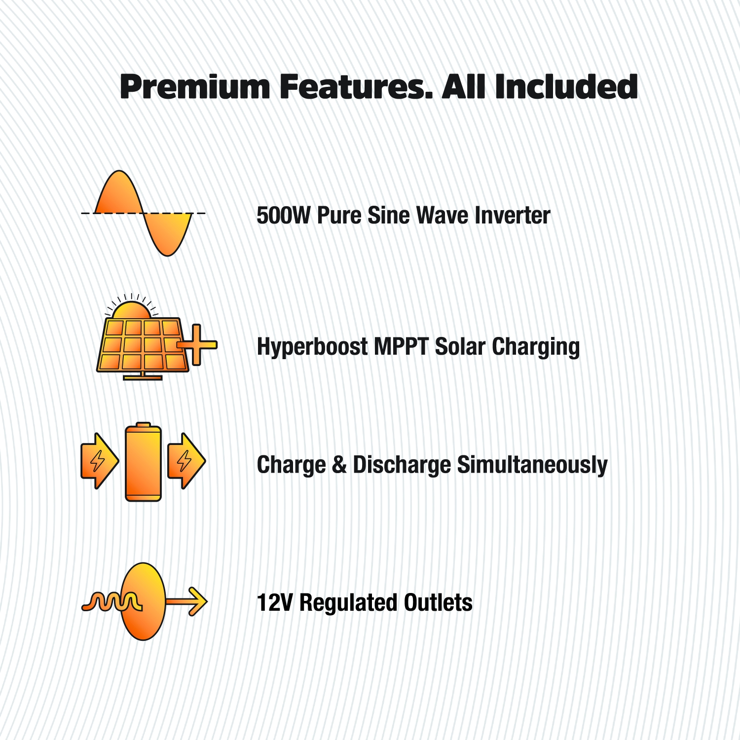 Batterie portative de Arc5 500 W 537,6&nbsp;Wh LiFePO4 d'Energizer