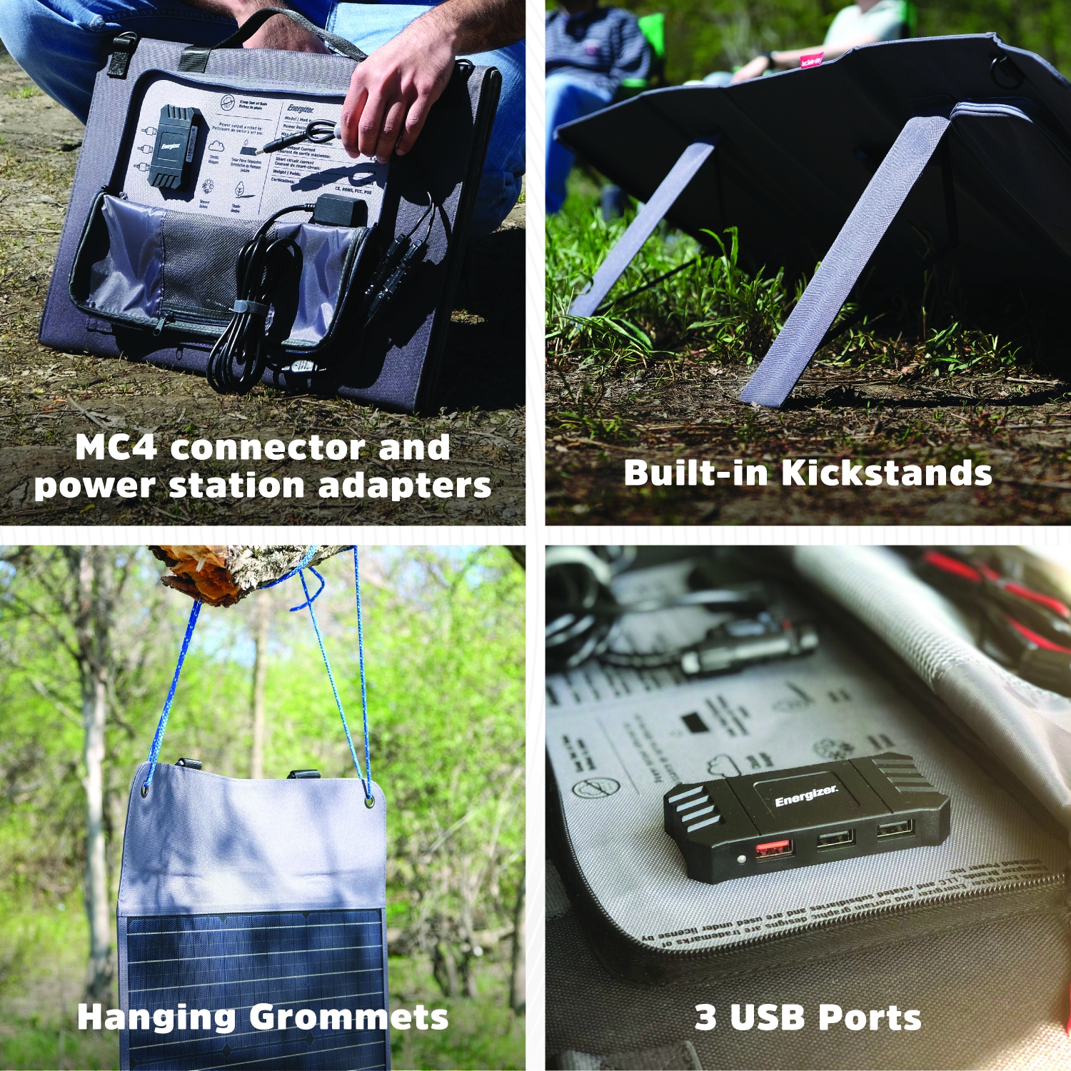 Energizer 120-Watt Foldable Portable Solar Panel