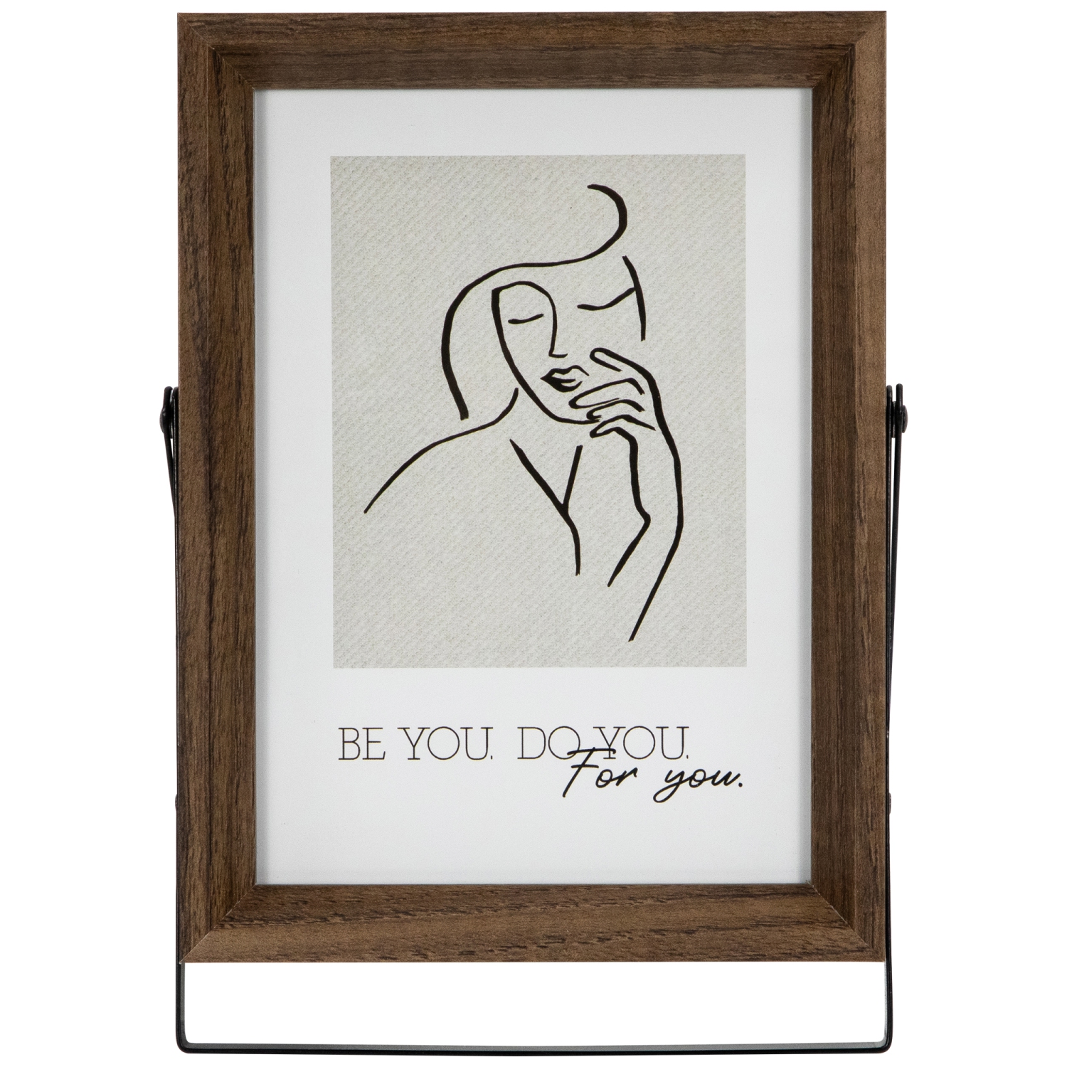 Cadres photo en bois avec support de présentation - pour photo 5 x 7 po - Ensemble de 2