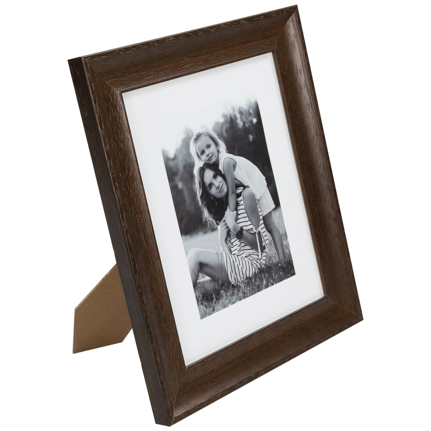 Wooden Picture Frames - for 8" x 10" Photos - Dark Brown - Set of 2