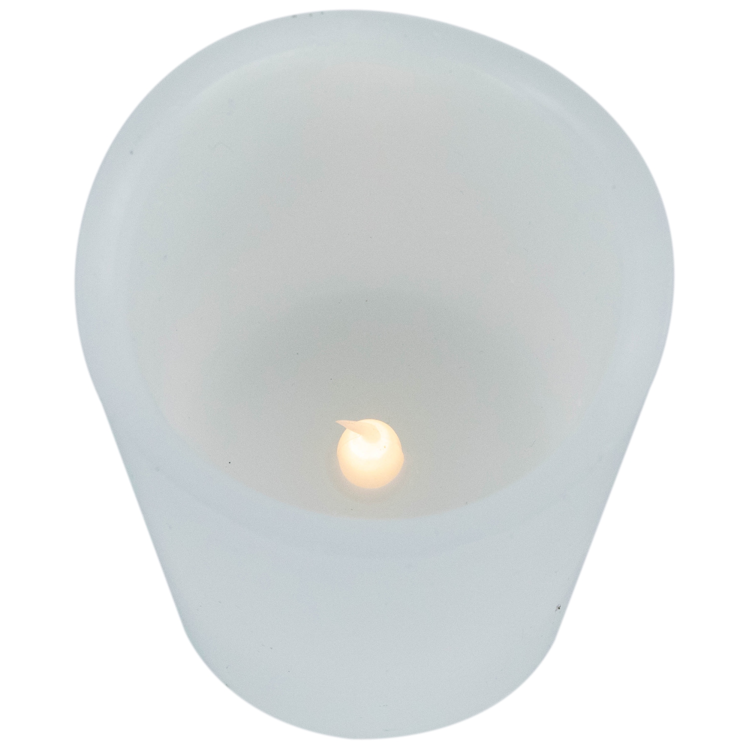 Chandelles cylindriques en cire solide sans flamme à DEL, 7 po, blanc, paq. 4