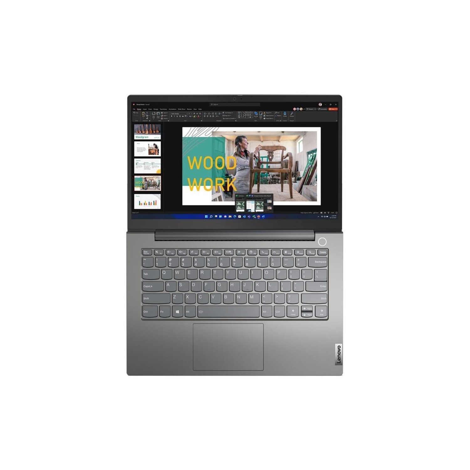 Portable tactile 14 G4 14 po Thinkbook de Lenovo, HD intégrale 16&nbsp;Go, 512&nbsp;Go i7-1255U d'Intel, Windows 11 Pro, remis à neuf, Bon état