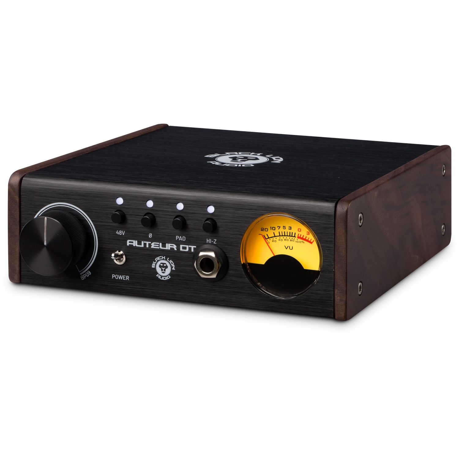 Préamplificateur de bureau couplé au transformateur AUTEUR-DT de Black Lion Audio