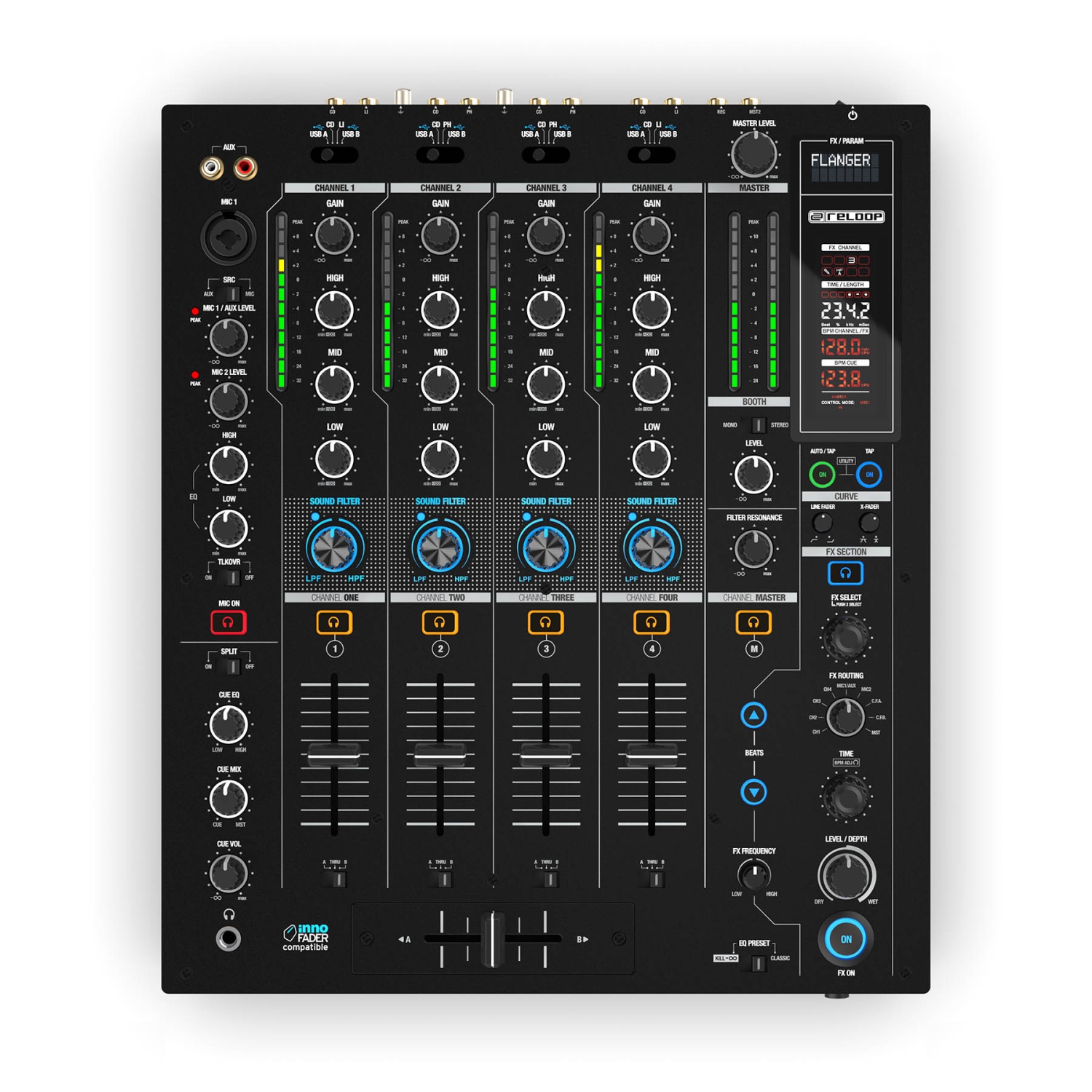 Reloop RMX-95 Digital Club Mixer with 24-Bit Dual Interface