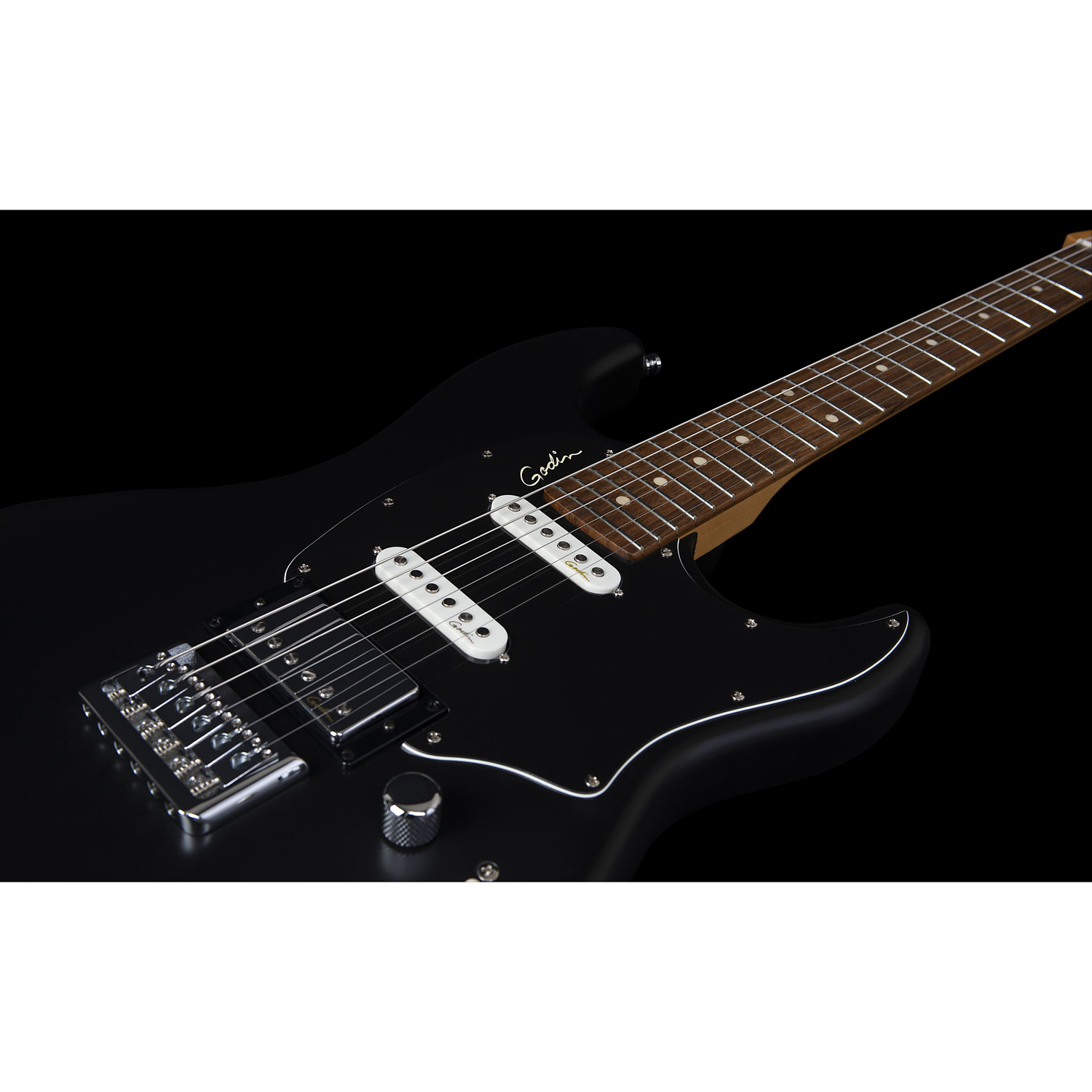 Guitare électrique Stadium HT de Godin avec sac de qualité supérieure - Noir mat