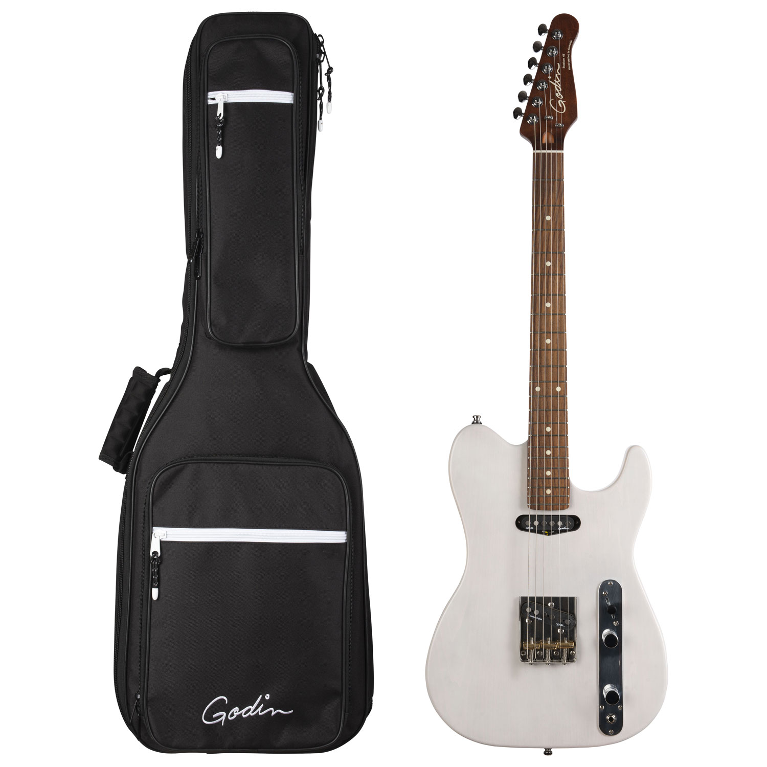 Guitare électrique Stadium HT de Godin avec sac de qualité supérieure - Blanc
