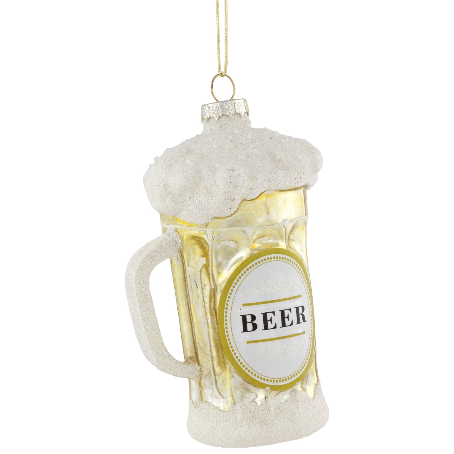 4.5" Frosty Beer Mug Glass Christmas Ornament