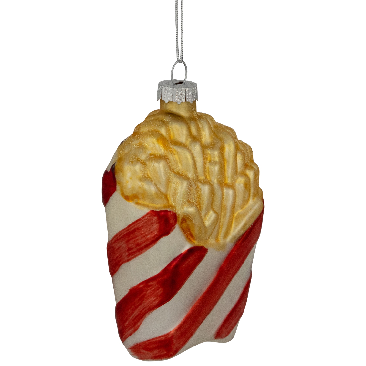 4" Fast Food French Fries Glass Christmas Ornament