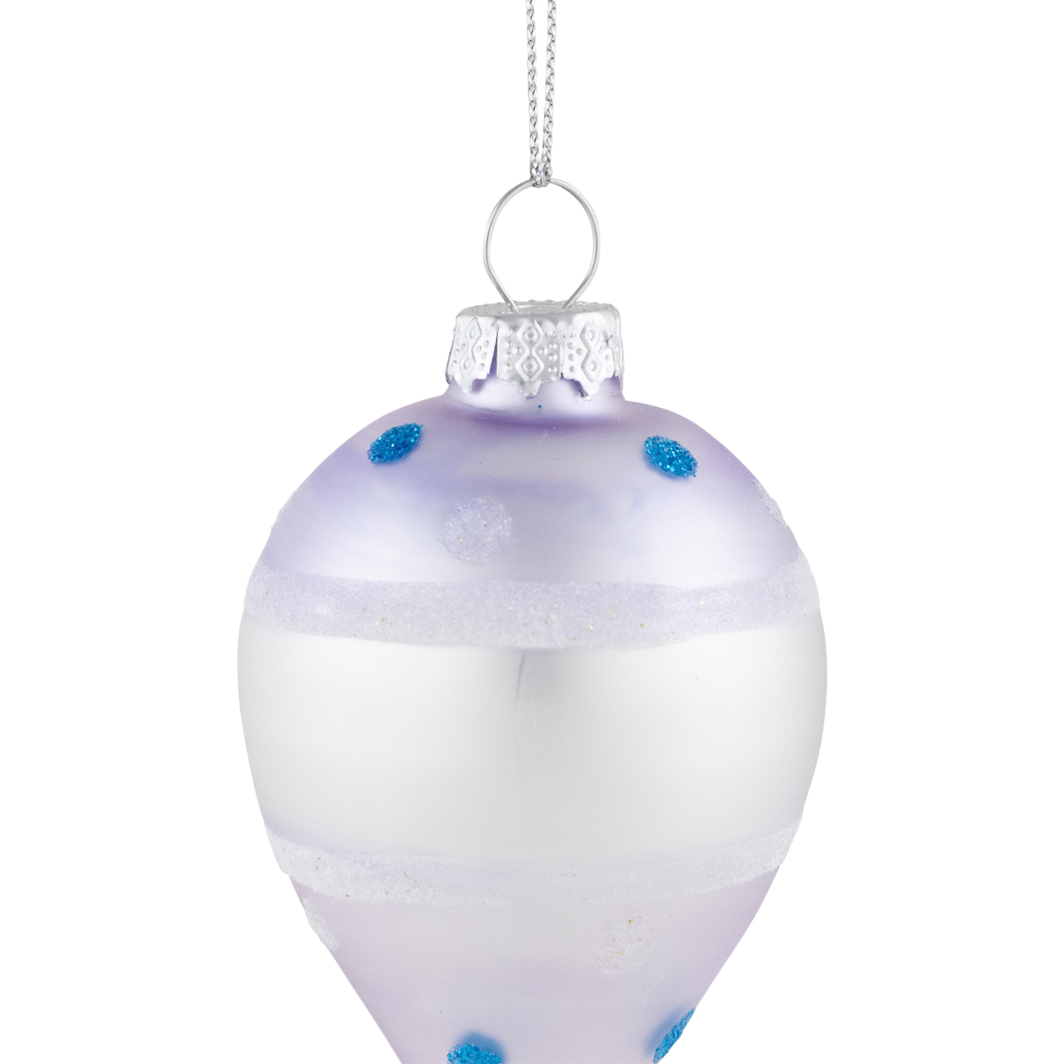 Décoration en verre «&nbsp;First Christmas 2023&nbsp;» pour bébé garçon - 5&nbsp;po