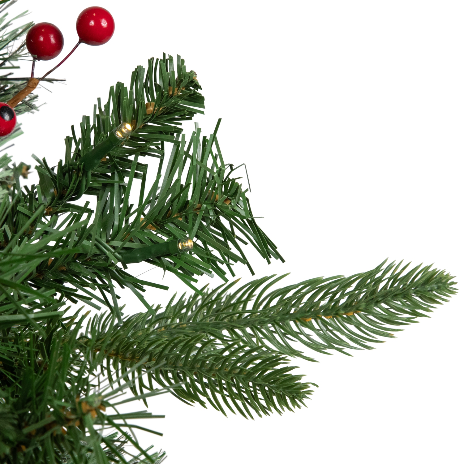 Pre-Lit LED Mixed Cashmere Urn Filler Christmas Garden Stake - 20"