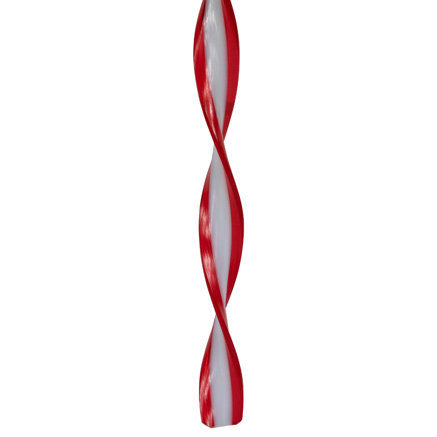 6ct Red and White Candy Swirl Christmas Ornaments 8"