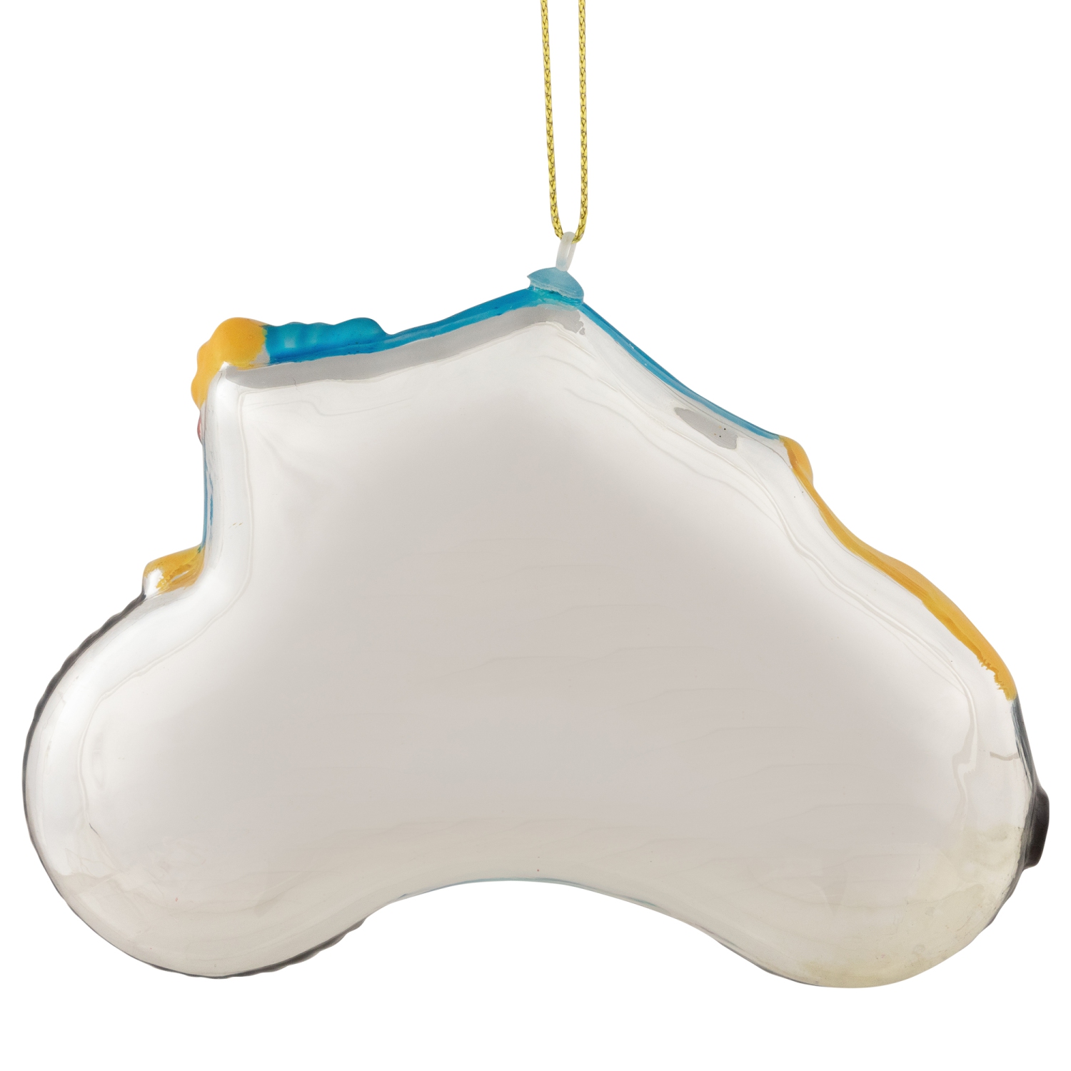 5" Red Bicycle Glass Christmas Hanging Ornament