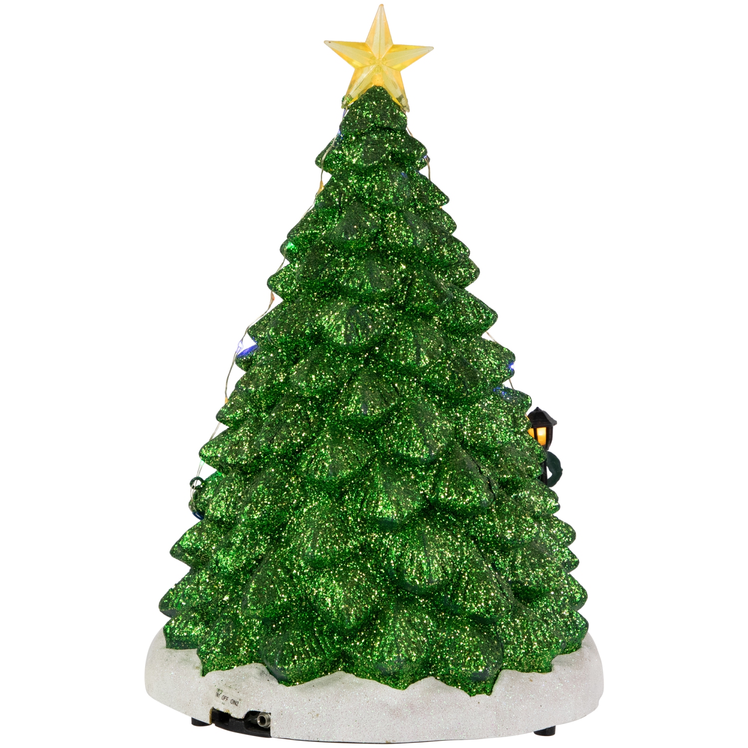 LED Lighted Animated and Musical Santa's Toy Shop Christmas Village Display - 13"