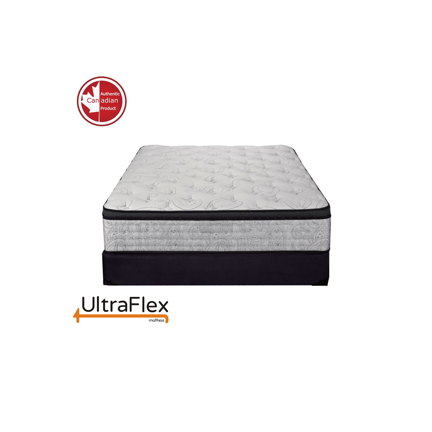 UltraFlex OASIS- 12” Hybrid Orthopedic Eurotop, Pocket Coil, Premium High Density Foam Encased, Pressure Relieving Comfort Foam and HDcoil Pocketed-