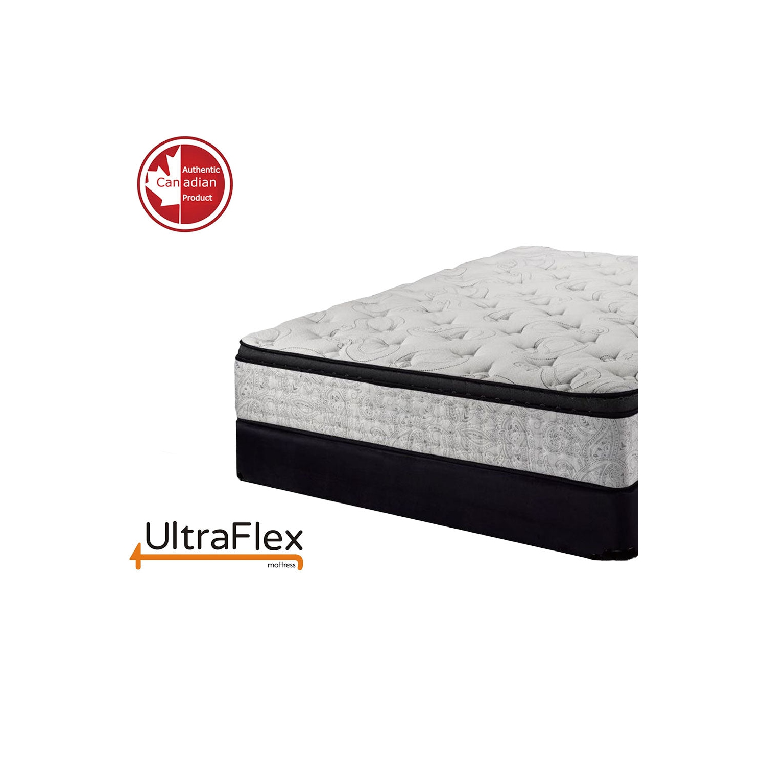 UltraFlex OASIS- 12” Hybrid Orthopedic Eurotop, Pocket Coil, Premium High Density Foam Encased, Pressure Relieving Comfort Foam and HDcoil Pocketed