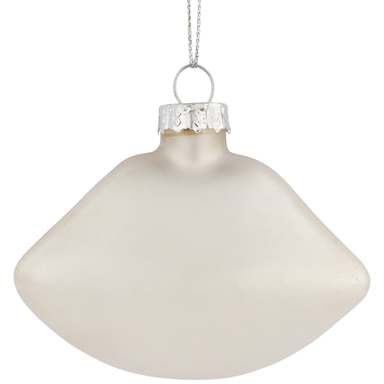 3.25" Bright Red Lips Glass Christmas Ornament