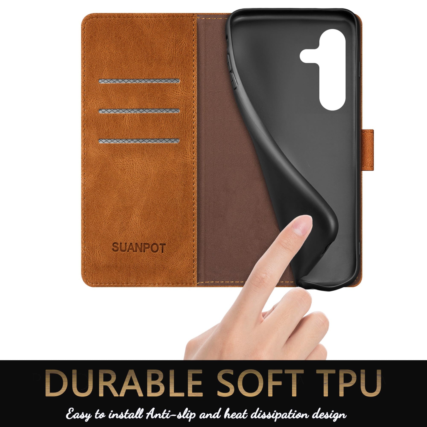 Étui portefeuille Samsung Galaxy S24 5G avec porte-carte de crédit anti-RFID, étui protecteur Flip Book pu en cuir femme pour Samsung S24 étui
