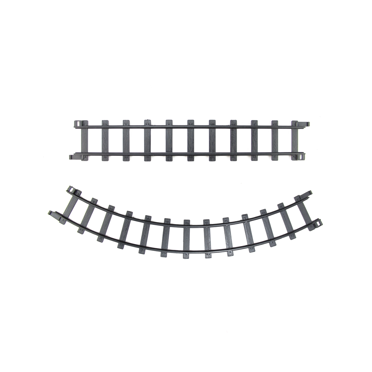 Pack of 12 Black Replacement Train Set Track Pieces - 1.5" x 12"