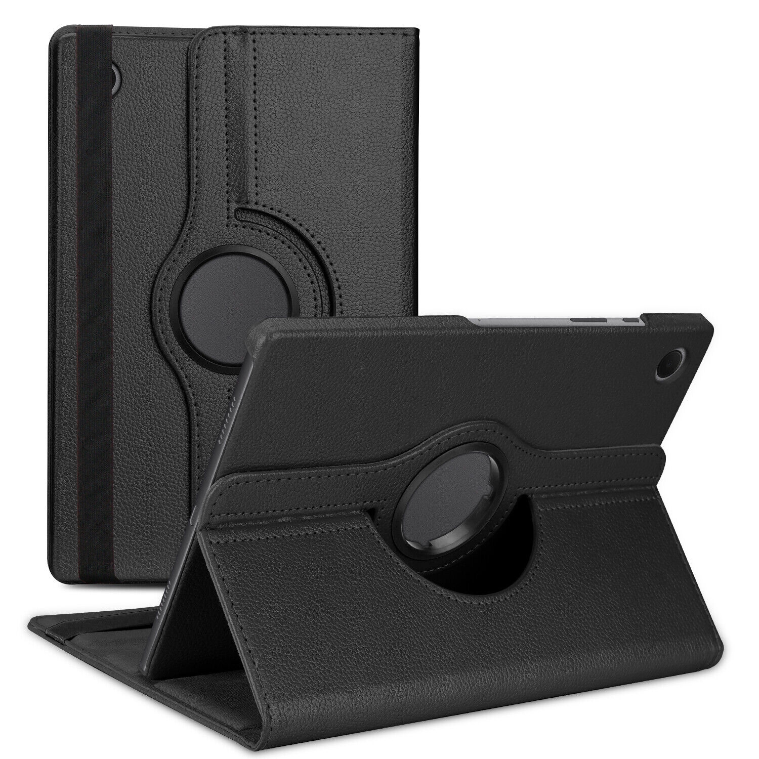 XCRS Samsung Galaxy Tab A9 8,7 po 2024 étui pivotant à 360° avec béquille, étui folio en cuir pu multi-angle de visionnement