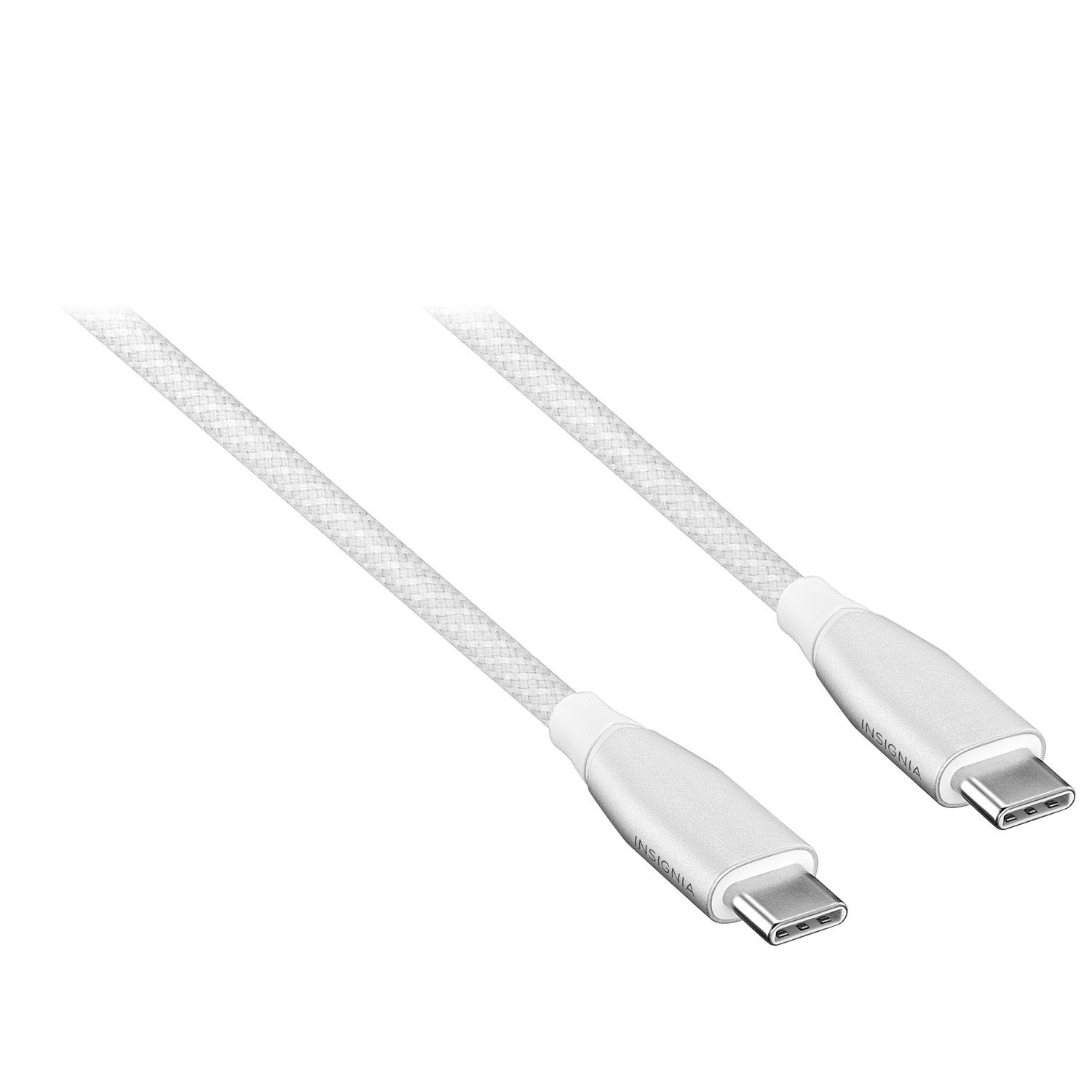 Câble tissé USB-C à USB-C de 1,2 m d'Insignia (NS-MC5CC4W24-C) - Blanc - Exclusivité de Best Buy