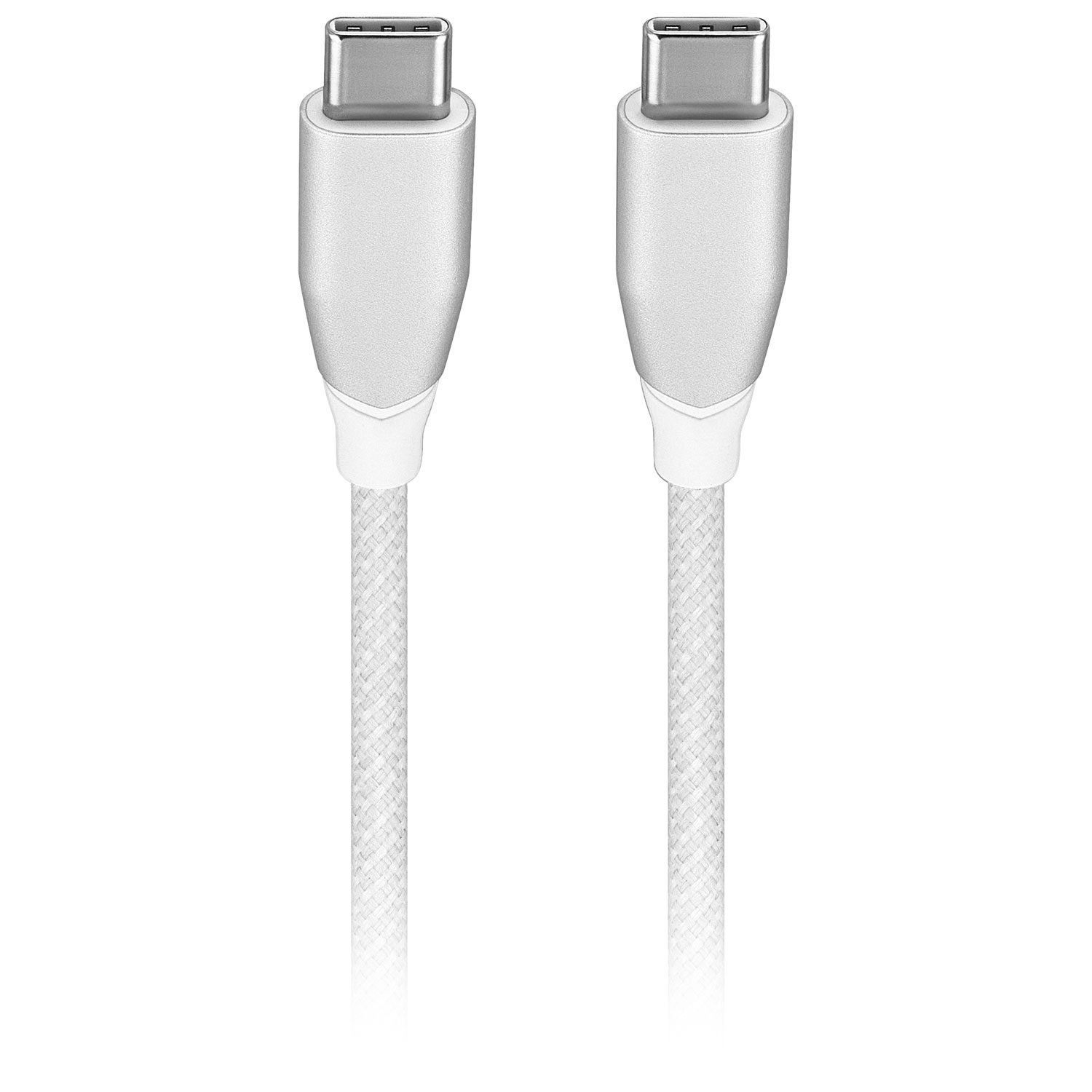 Câble tissé USB-C à USB-C de 1,2 m d'Insignia (NS-MC5CC4W24-C) - Blanc - Exclusivité de Best Buy