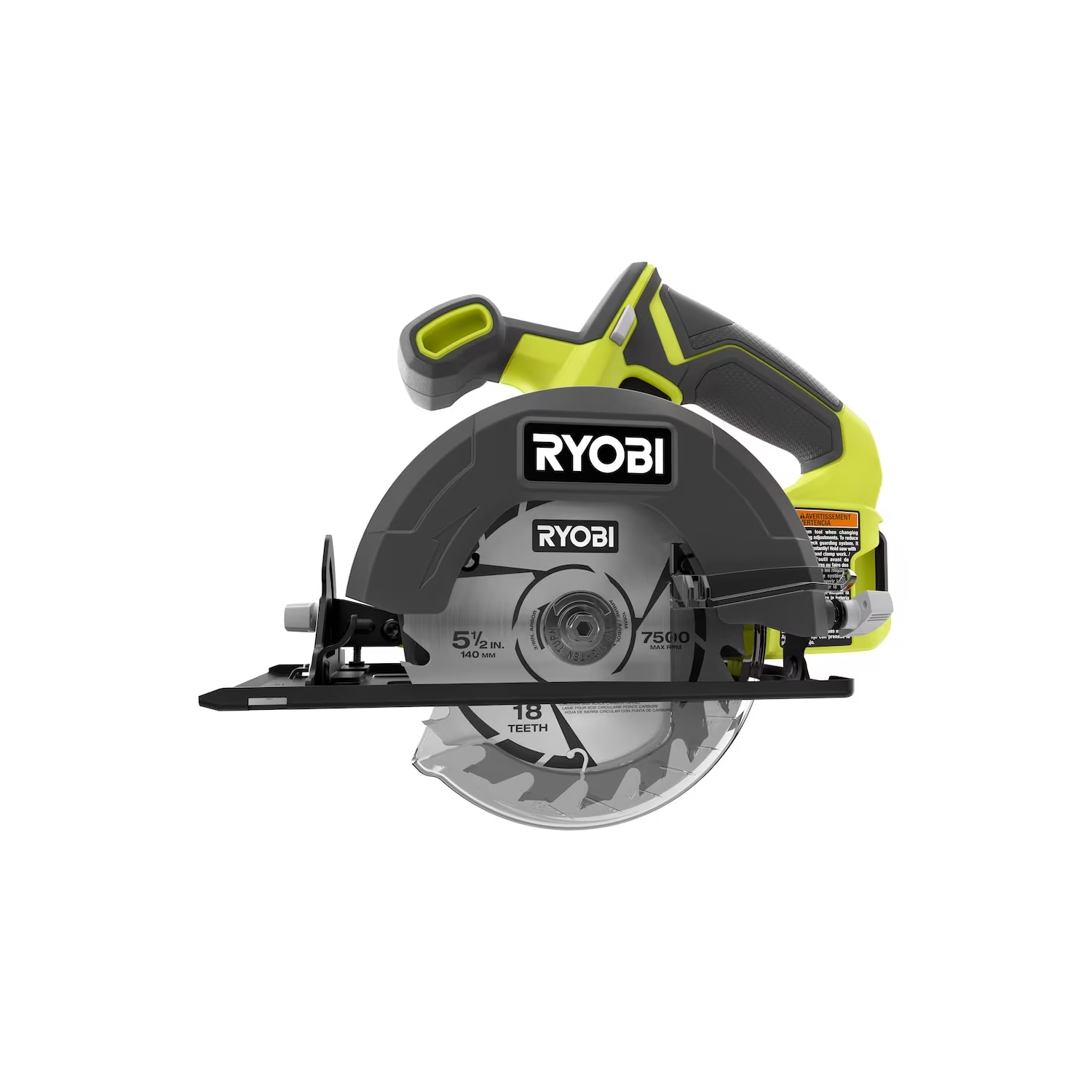 Scie circulaire sans fil au lithium-ion 18 V ONE+ de RYOBI pour scie circulaire de 5 1⁄2 po