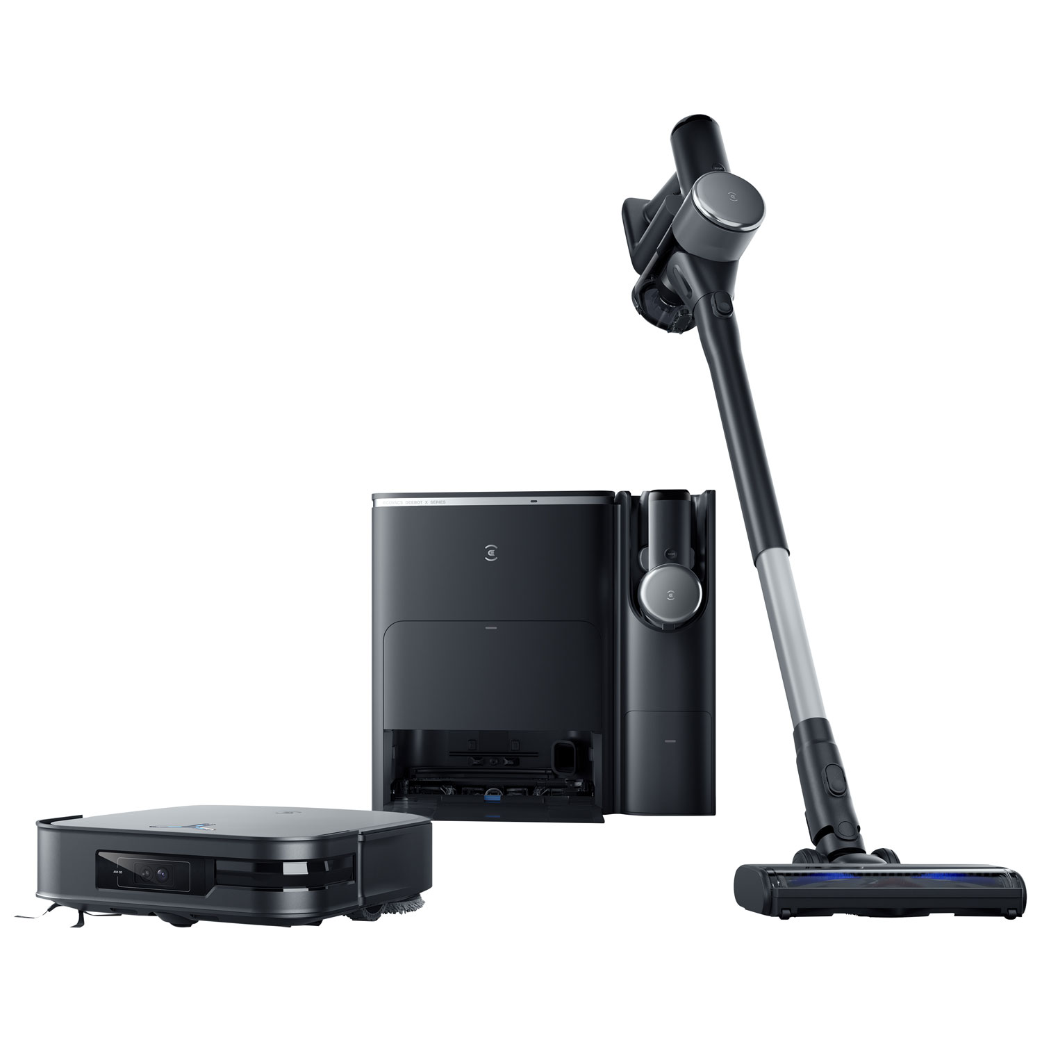 Aspirateur et vadrouille robot Deebot X2 Combo Complete d'Ecovacs - Noir