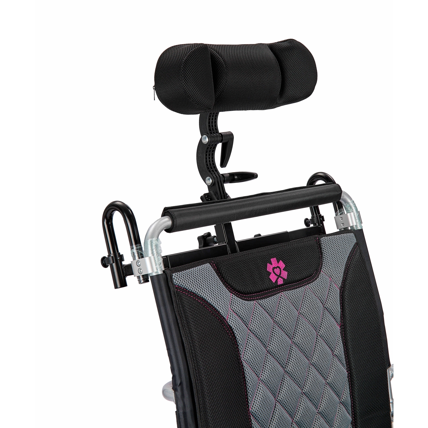 180° Auto Backrest Reclining Motorized Wheelchair, 56 cm Wide Breathable Seat, Adjustable Headrest Digital Joystick Caregiver Remote, Smooth