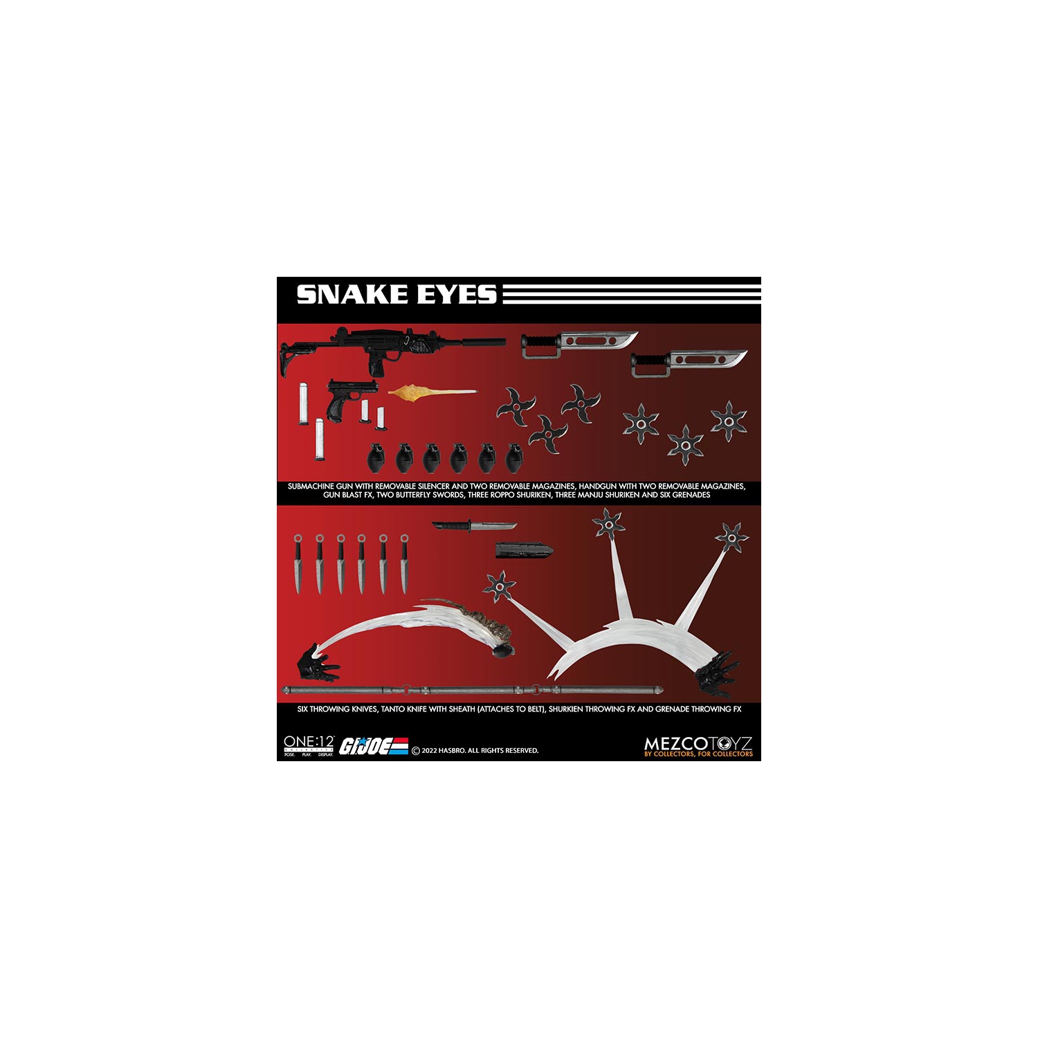 G.I. Joe 6 pouces Figure action One-12 collective - yeux de serpent