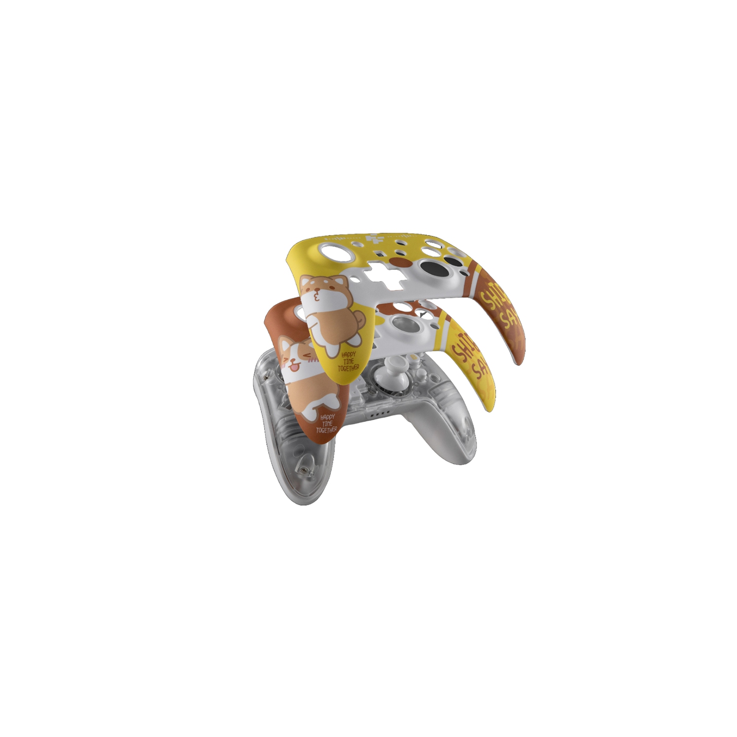 Flashfire MASTER Bluetooth Gaming Controller for PC and Nintendo Switch|Six-Axis Somatosensory|Interchangeable Cover|RGB Lighting|Up to 10h of