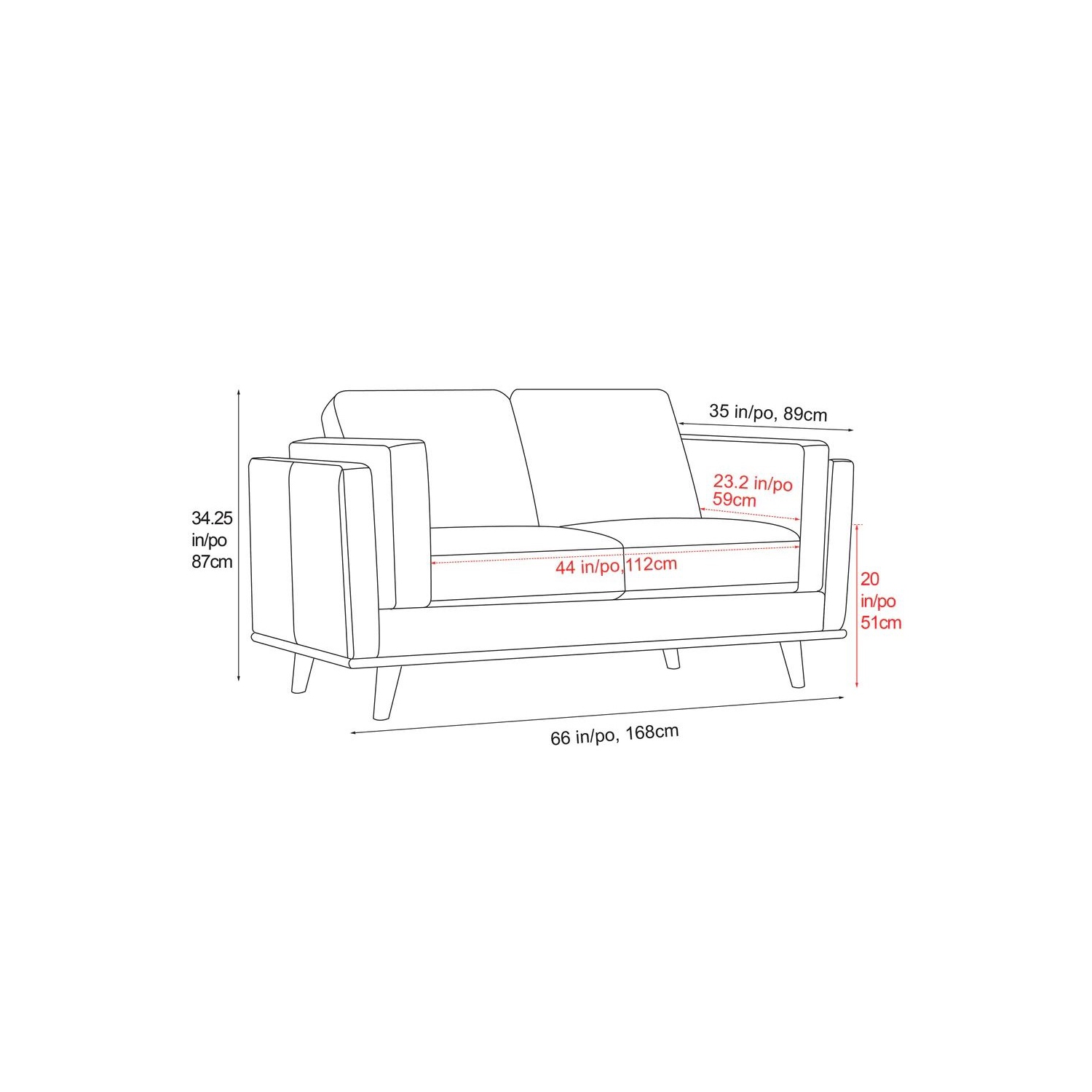 Causeuse en cuir noir Artisan de Valencia