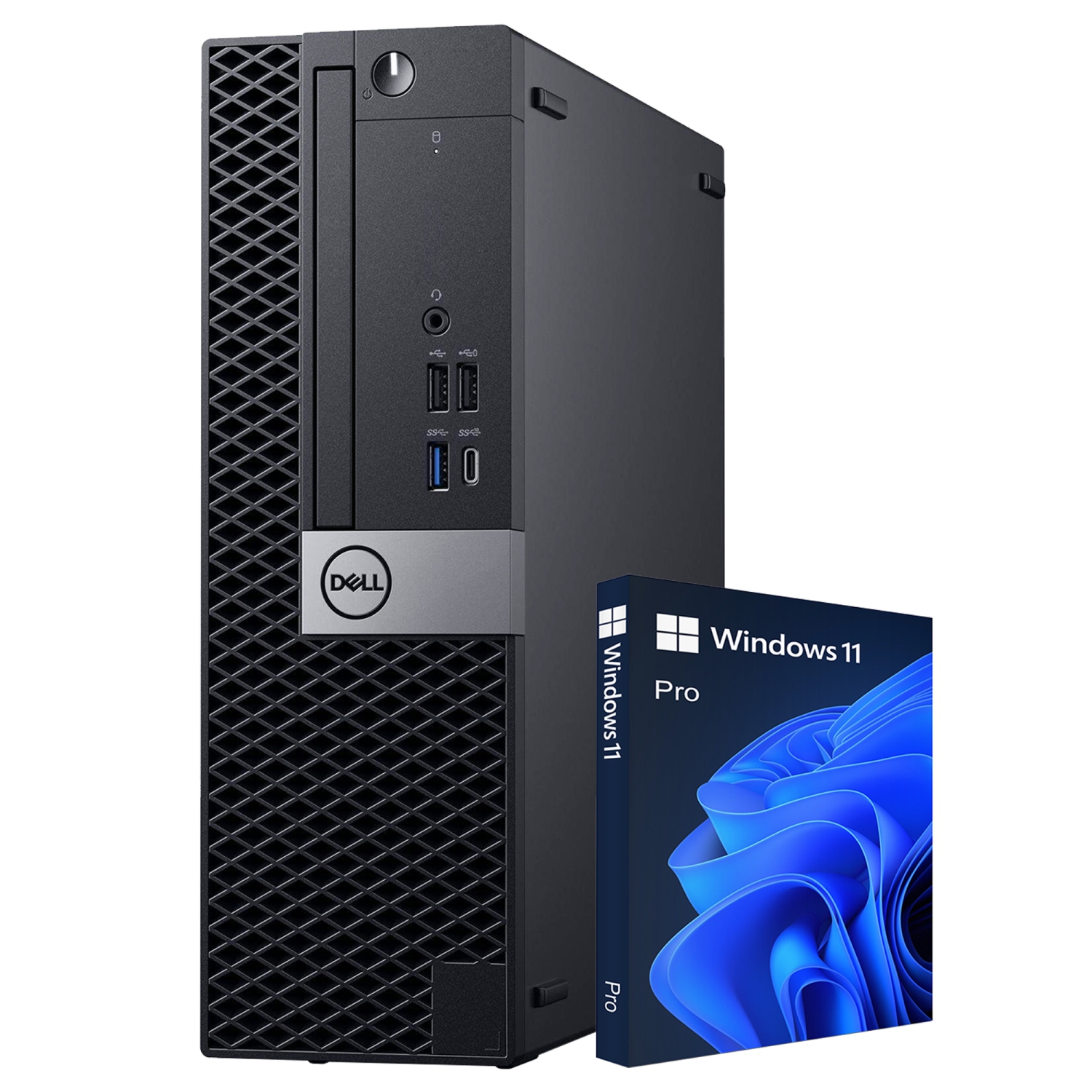 Refurbished - Dell OptiPlex XE3 SFF Desktop Computer System - Windows 11 Pro PC (Intel i5 Hexa-Core 8th Gen CPU/ 16GB DDR4 RAM/ New 1TB SSD/ Wireless
