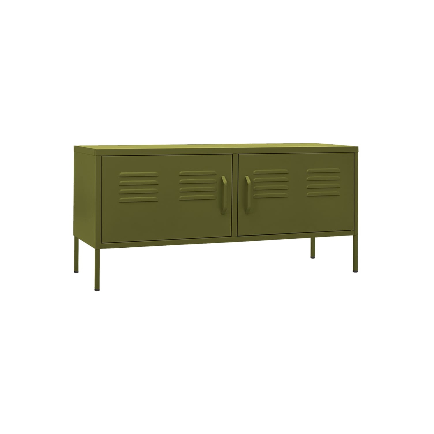 vidaXL TV Cabinet Olive Green 105x35x50 cm Steel