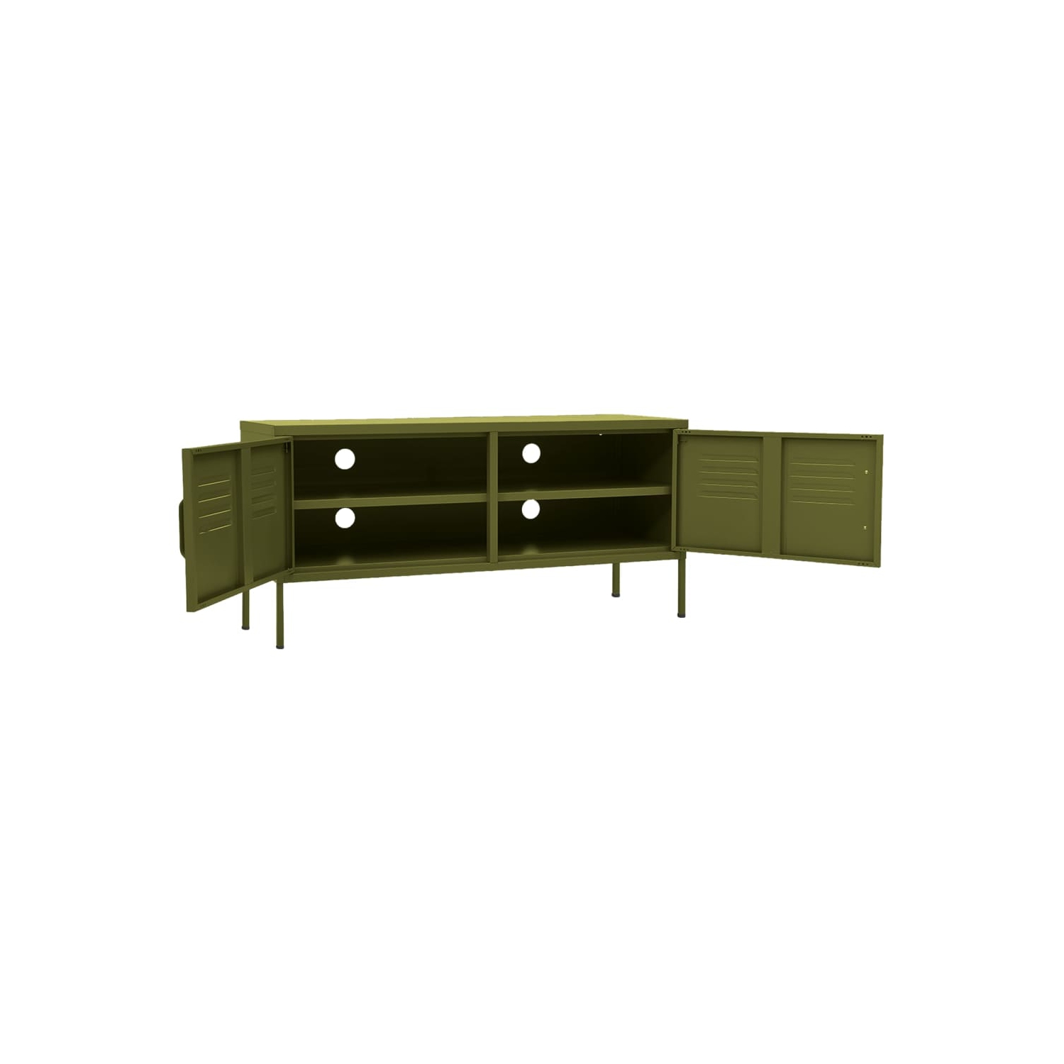 vidaXL TV Cabinet Olive Green 105x35x50 cm Steel