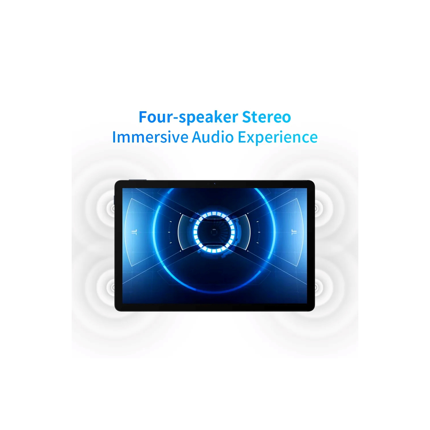 Tablette A5 11 po de FreeYond, mémoire vive 8&nbsp;Go HD intégrale, stockage 256&nbsp;Go, Android 13, étui folio gratuit-Gris ciel