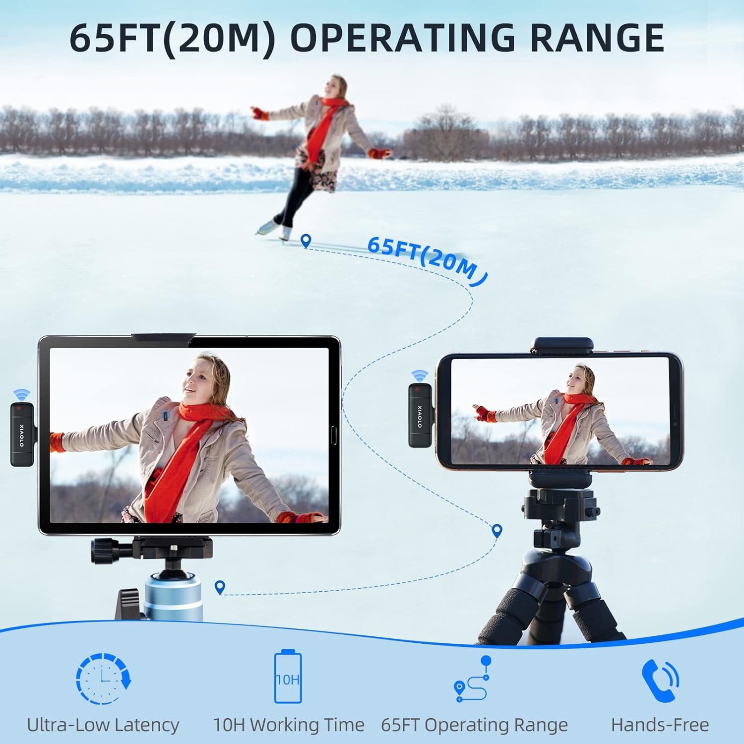 Microphone sans fil pour téléphones Android, micro-cravate Clip On Lapel Mics pour téléphones USB C pour enregistrement