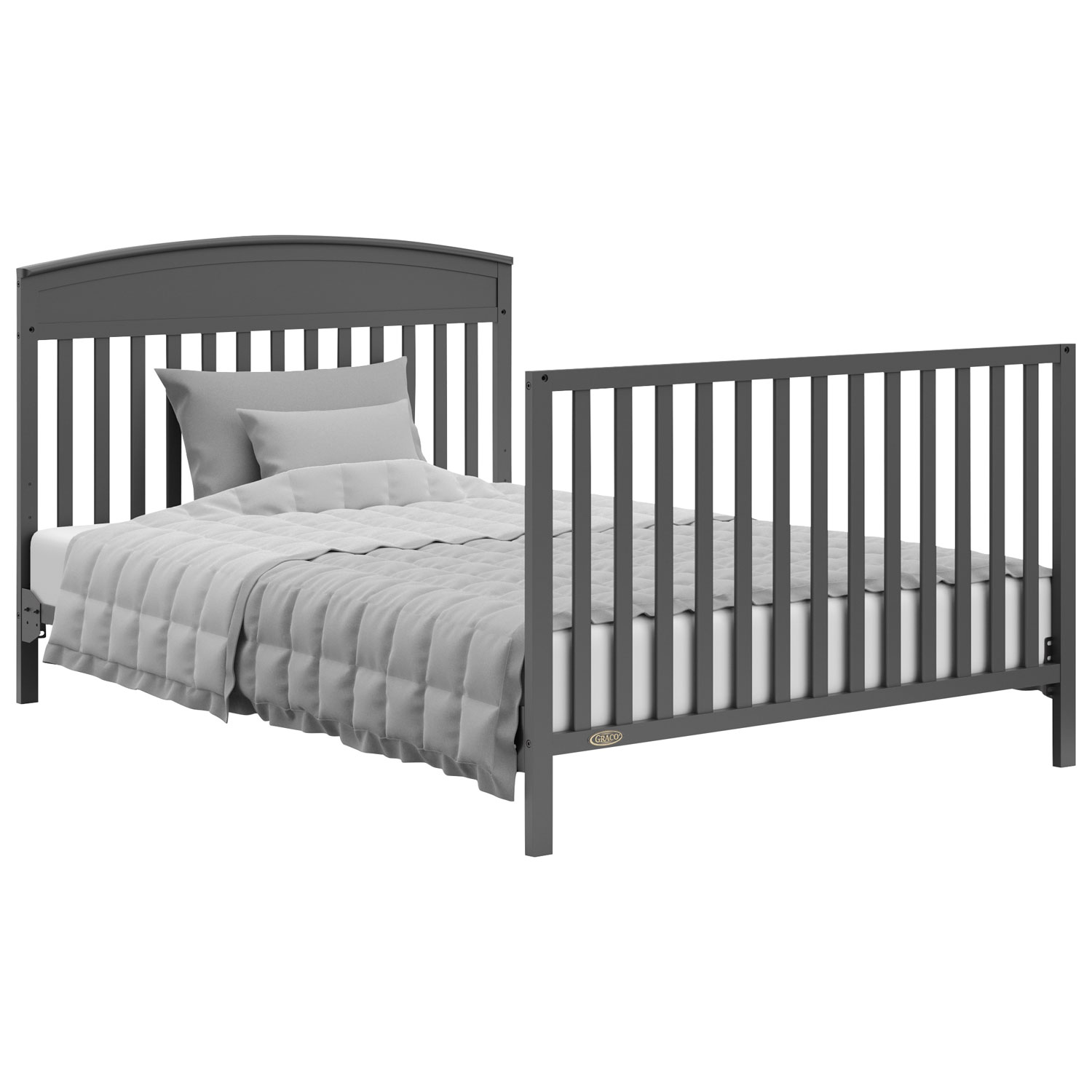 Graco Benton 5-in-1 Convertible Crib - Grey