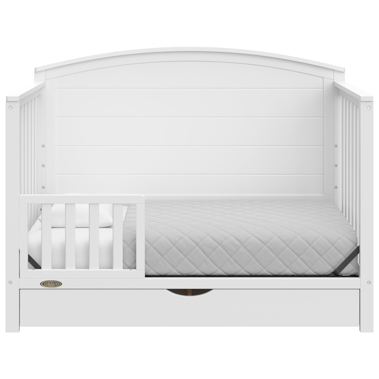 Graco Bellwood 5-in-1 Convertible Crib with Drawer - White