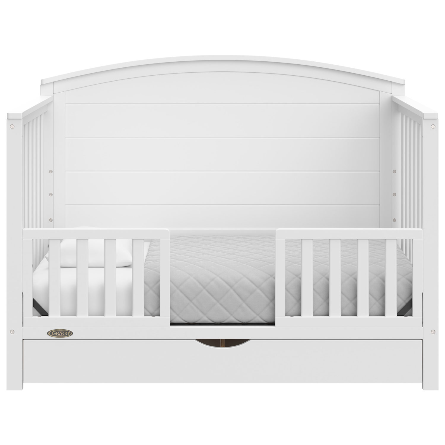 Graco Bellwood 5-in-1 Convertible Crib with Drawer - White