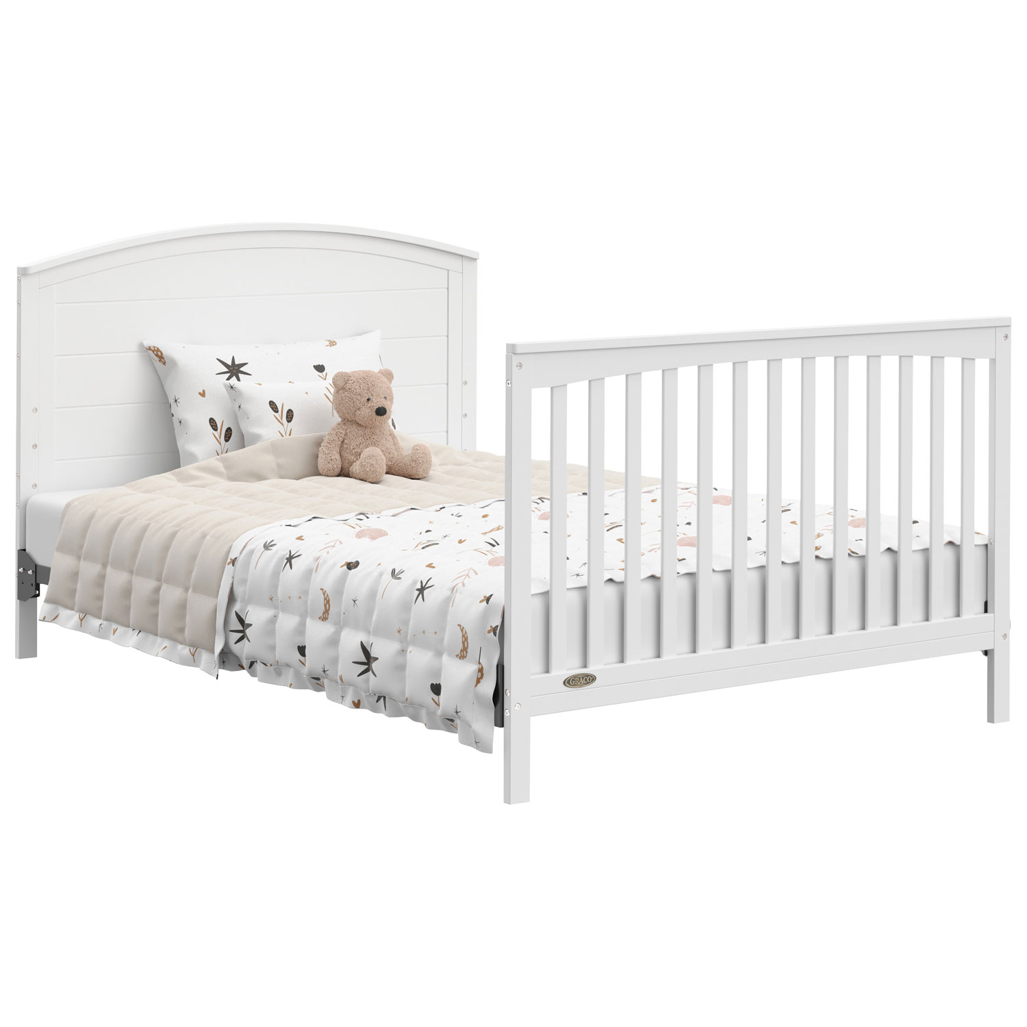 Graco Bellwood 5-in-1 Convertible Crib with Drawer - White