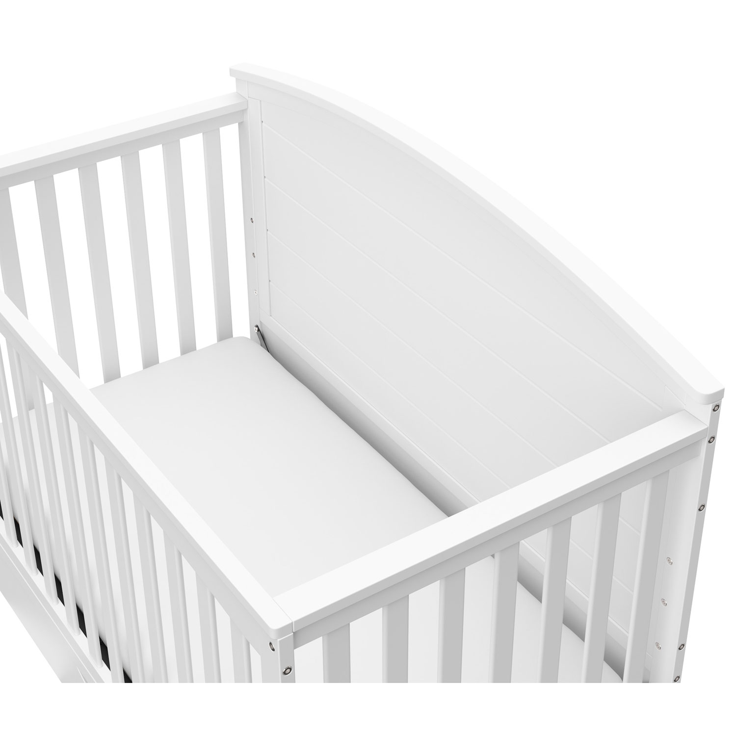 Graco Bellwood 5-in-1 Convertible Crib with Drawer - White