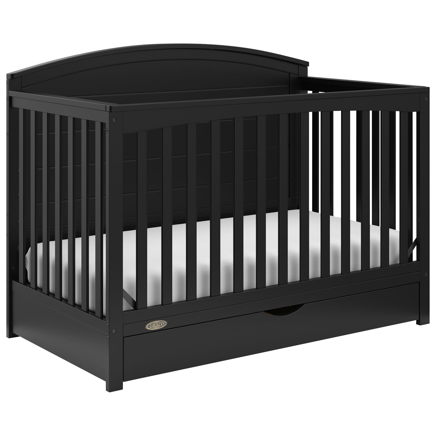 Graco Bellwood 5-in-1 Convertible Crib with Drawer - Black