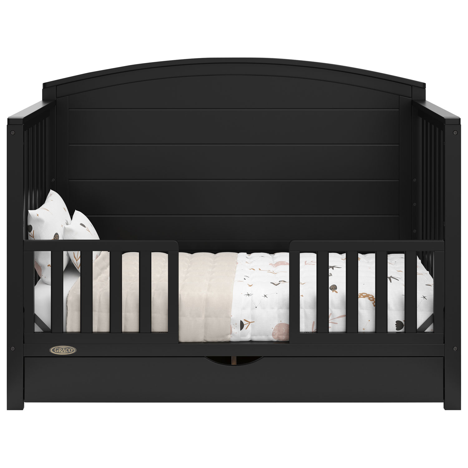 Graco Bellwood 5-in-1 Convertible Crib with Drawer - Black