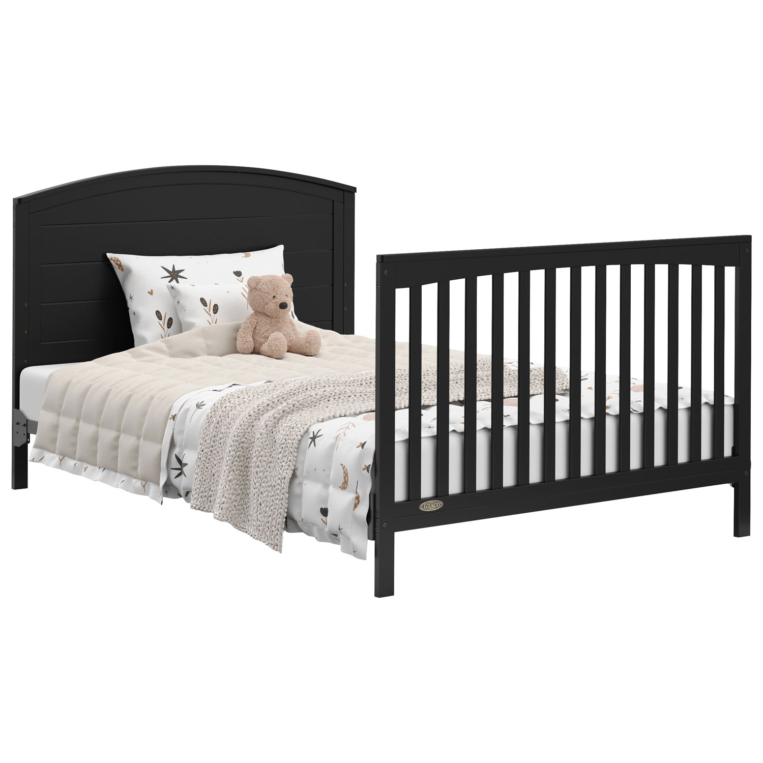 Graco Bellwood 5-in-1 Convertible Crib with Drawer - Black