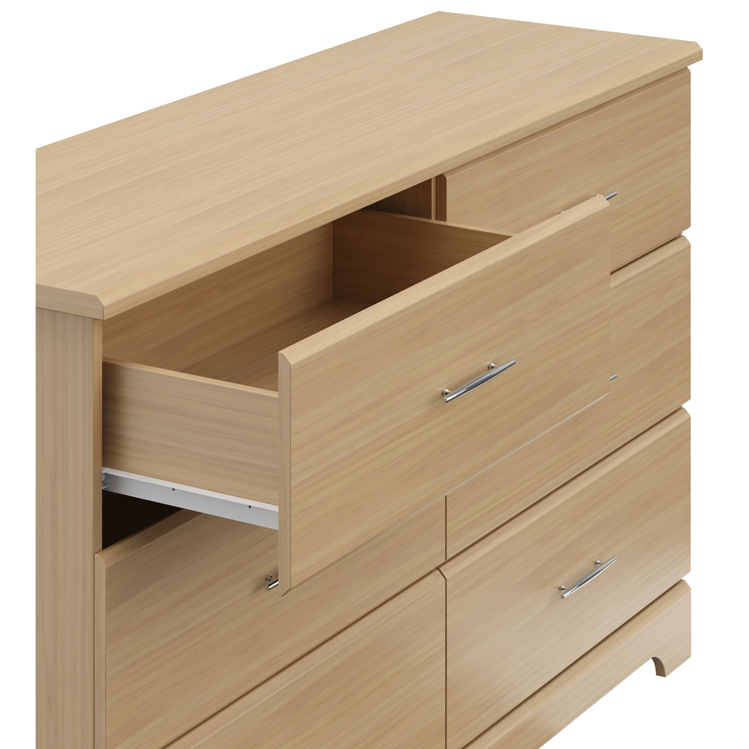 Commode à 6 tiroirs Brookside de Storkcraft - Bois flotté