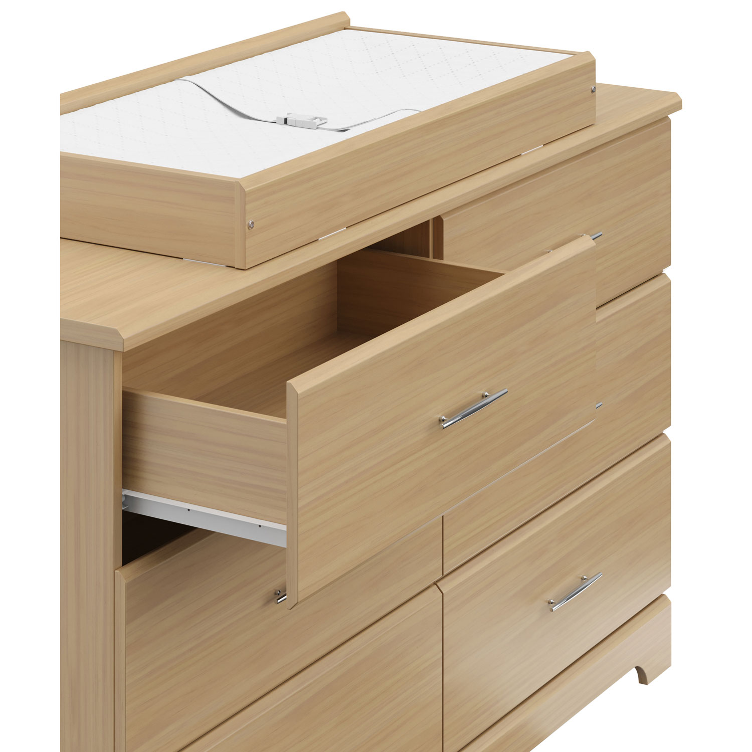 Commode à 6 tiroirs Brookside de Storkcraft - Bois flotté