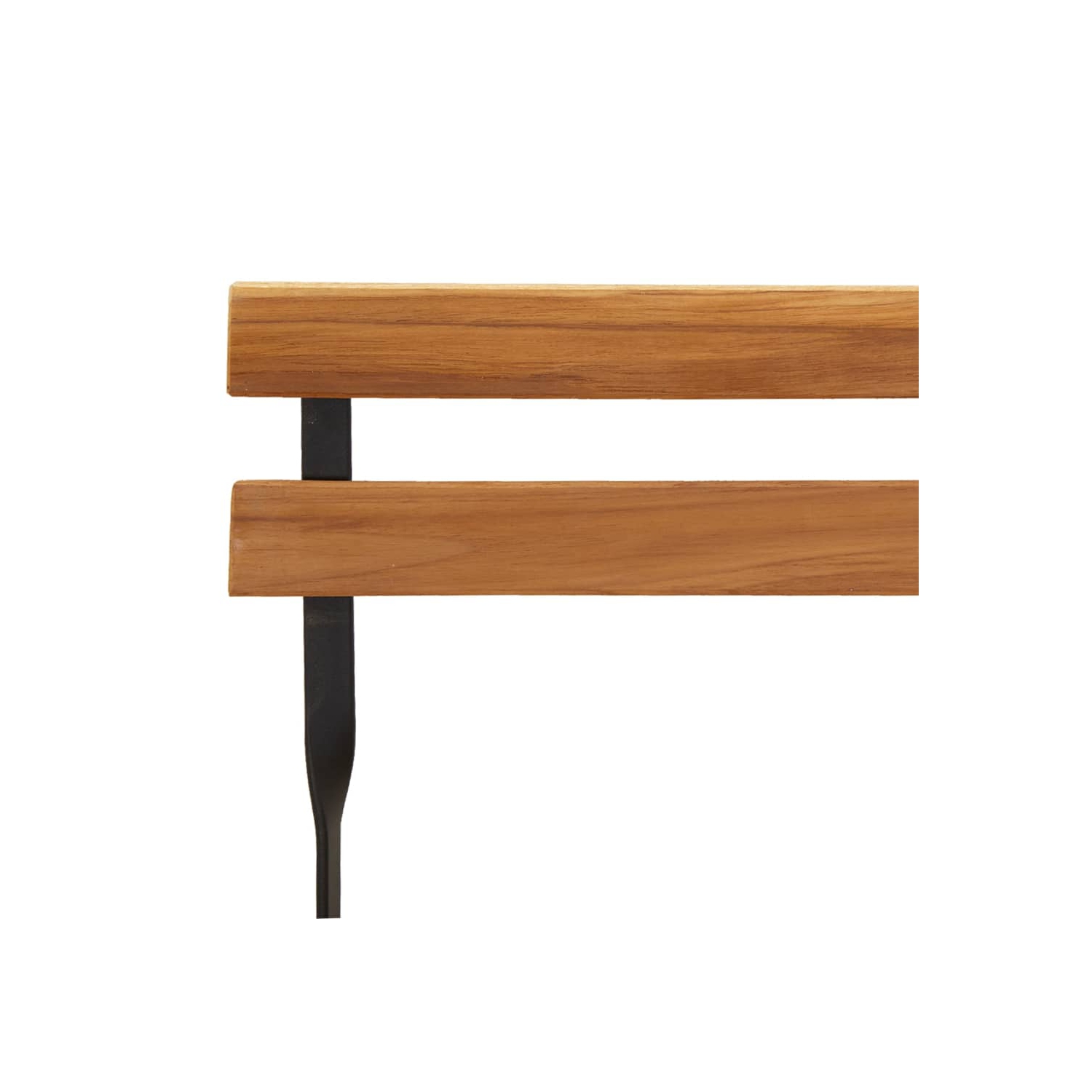 Ensemble bistro pliant de 3 pièces en teck massif et acier de vidaXL