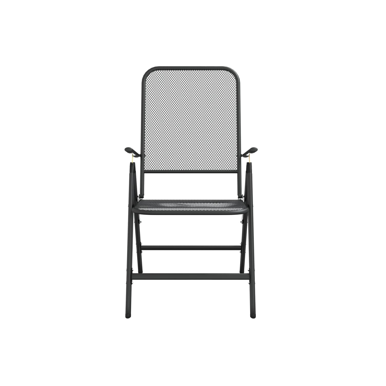 vidaXL 3 Piece Garden Dining Set Anthracite Metal Mesh