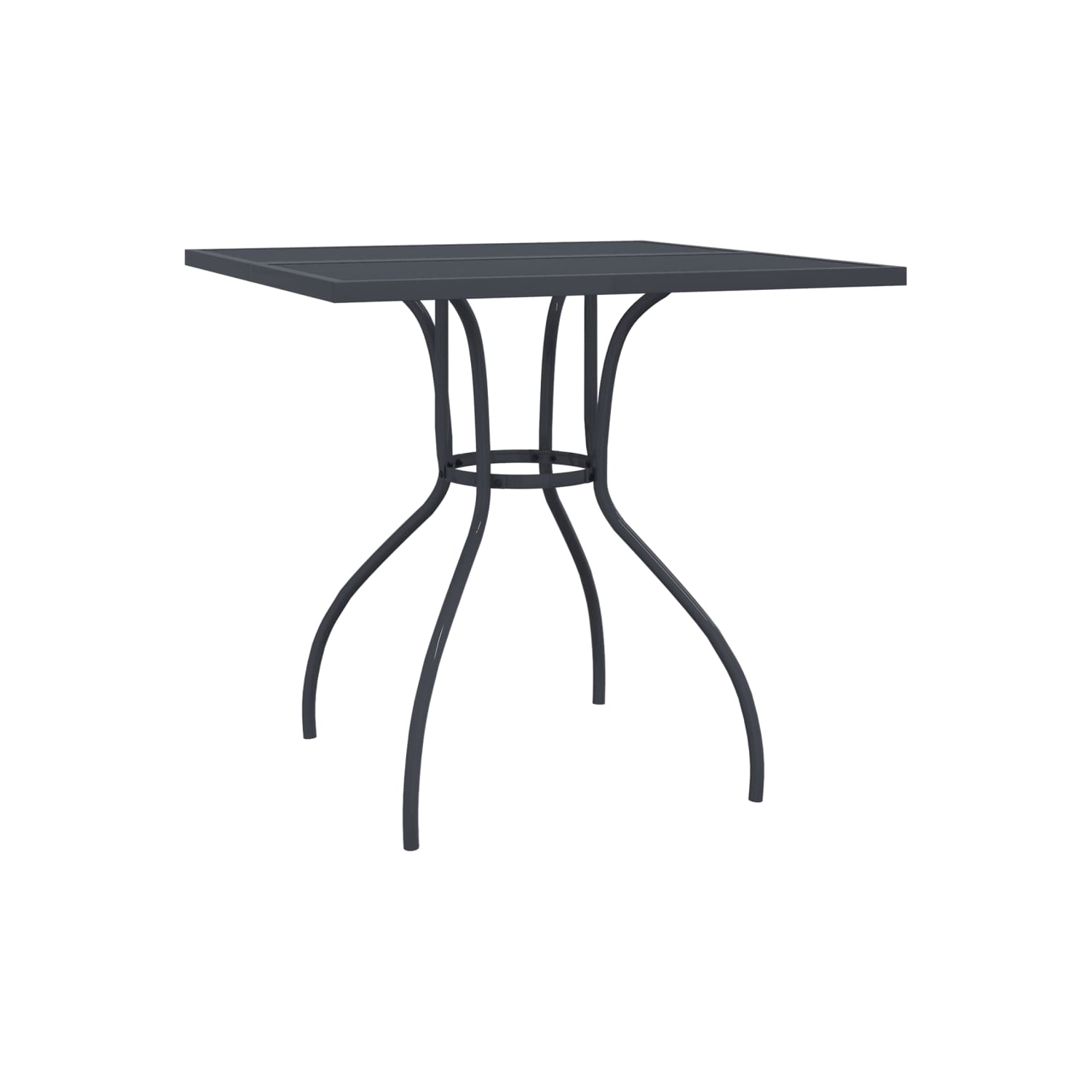 vidaXL 3 Piece Garden Dining Set Anthracite Metal Mesh