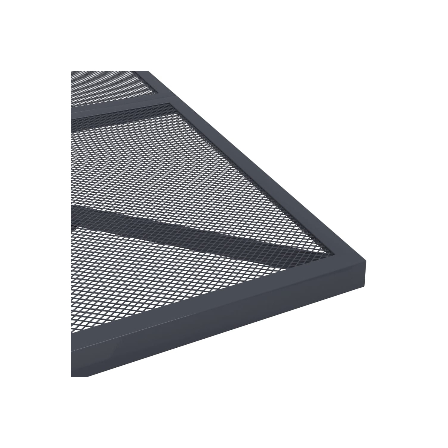 vidaXL 3 Piece Garden Dining Set Anthracite Metal Mesh